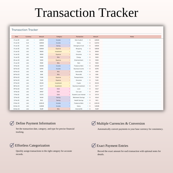 Budget by Paycheck Spreadsheet Template for Excel and Google Sheets - SpreadsheetsHub
