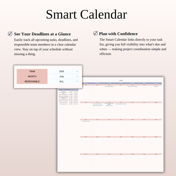 Task Tracker Template Spreadsheet for Google Sheets & Excel - SpreadsheetsHub