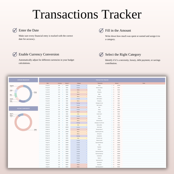 55/25/15/5 Budget Spreadsheet Template | Excel & Google Sheets - SpreadsheetsHub