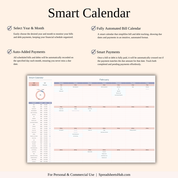 PLR - Monthly Budget Spreadsheet Template - SpreadsheetsHub