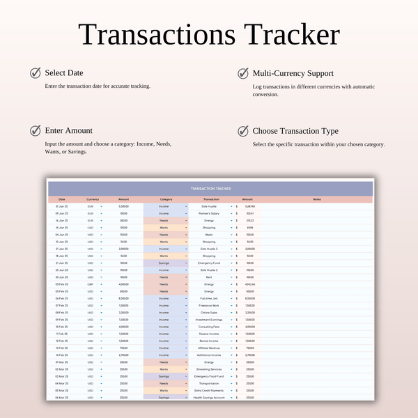 75/15/10 Budget Spreadsheet Template | Excel & Google Sheets - SpreadsheetsHub