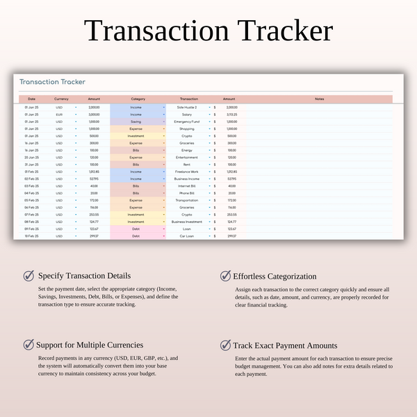 Zero-Based Budget Spreadsheet Template in Excel and Google Sheets - SpreadsheetsHub