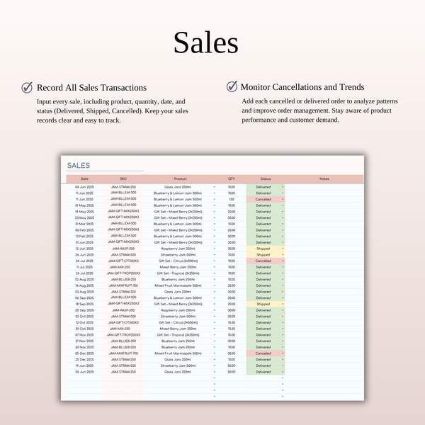 Inventory Tracker Spreadsheet Template for Google Sheets & Excel - SpreadsheetsHub