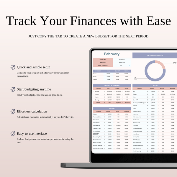 80/10/10 Budget Spreadsheet Template | Excel & Google Sheets - SpreadsheetsHub