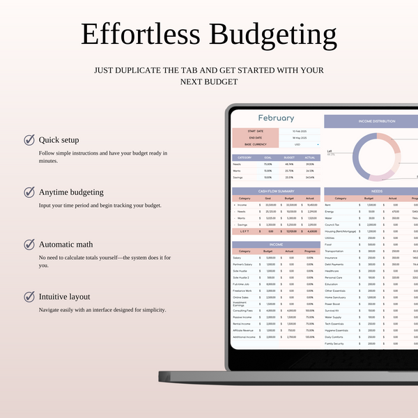 75/15/10 Budget Spreadsheet Template | Excel & Google Sheets - SpreadsheetsHub