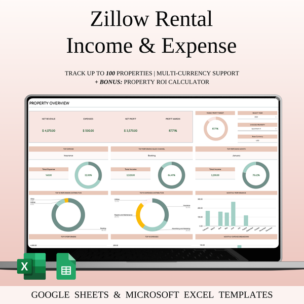 Rental Property & Airbnb Management - SpreadsheetsHub
