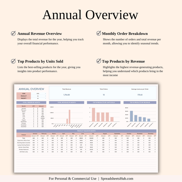 PLR - Order Tracker - SpreadsheetsHub