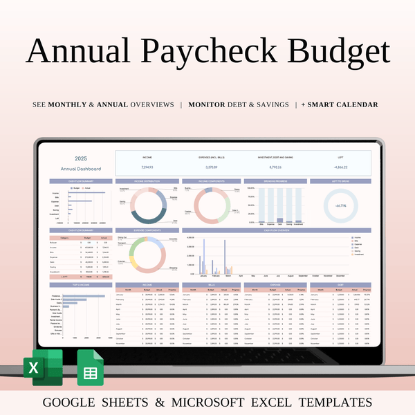 Family Budget Planners - SpreadsheetsHub