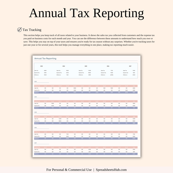 PLR - Small Business Bookkeeping Spreadsheet - SpreadsheetsHub