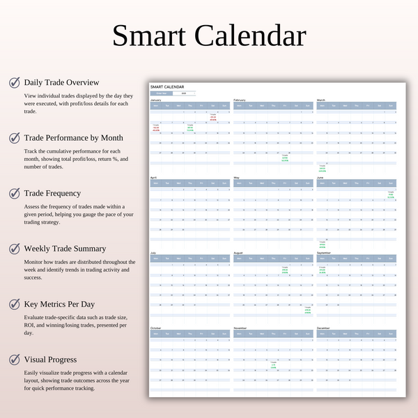 Options Trading Journal Template for Google Sheets and Excel - SpreadsheetsHub
