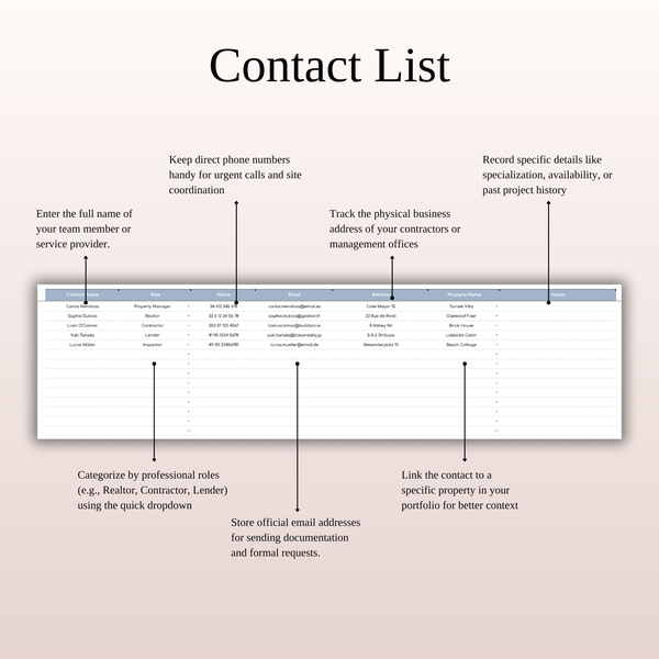 Real Estate Portfolio - SpreadsheetsHub