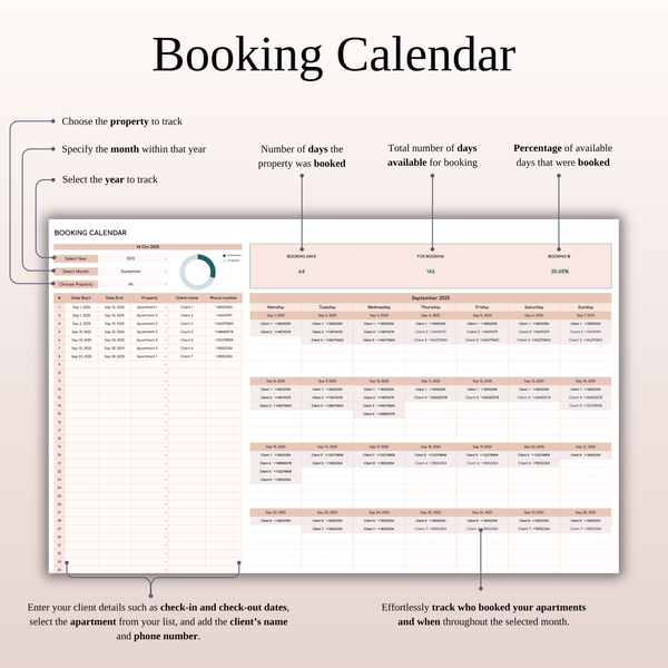 Rental Property Management Spreadsheet Template (Elegant Theme) - SpreadsheetsHub