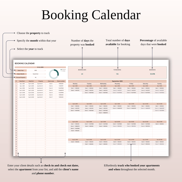 Rental Property Management Spreadsheet Template (Elegant Theme) - SpreadsheetsHub