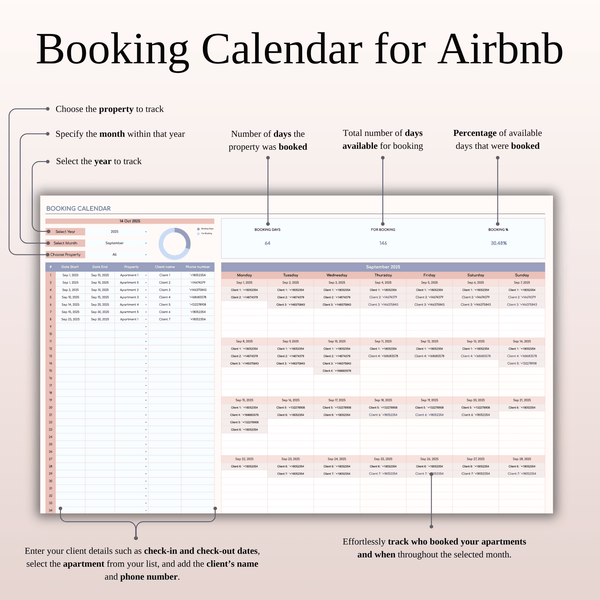 Airbnb Income and Expense Spreadsheet for Hosts & Property Managers in Excel & Google Sheets - SpreadsheetsHub
