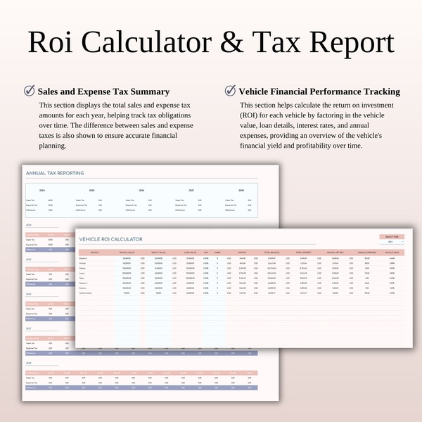 Car Rental Management & Booking Tracker, Excel & Google Sheets Template - SpreadsheetsHub