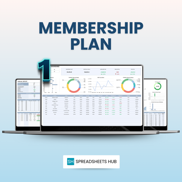 Monthly Plan – 1 Template Access - SpreadsheetsHub