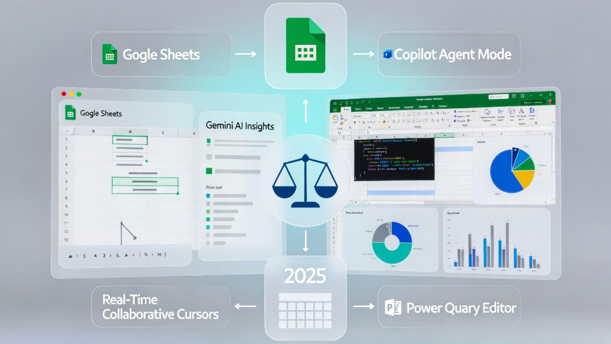 Google Sheets vs Excel 2025 Comparison | SpreadsheetsHub