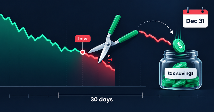 Falling stock line turned into tax savings with a December 31 deadline and 30-day wash sale window