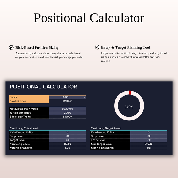 Stock Trading Journal Template (Dark Mode) - SpreadsheetsHub