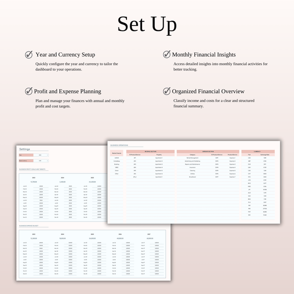 Airbnb Income and Expense Spreadsheet for Hosts & Property Managers in Excel & Google Sheets - SpreadsheetsHub