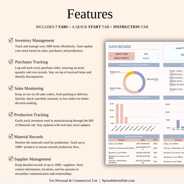 PLR - Inventory Tracker - SpreadsheetsHub