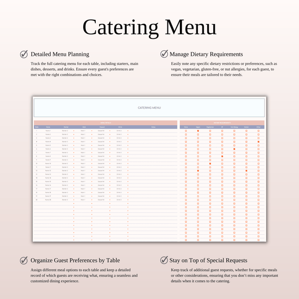 Wedding Planner Spreadsheet Template for Google Sheets & Excel - SpreadsheetsHub