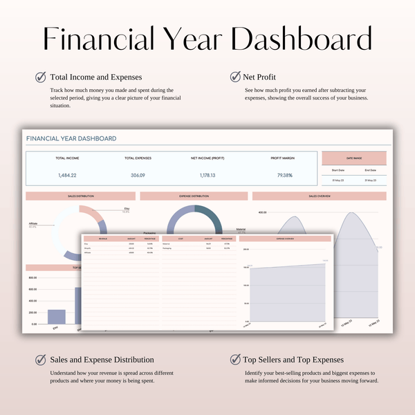 Small Business Bookkeeping Spreadsheet Template for Excel & Google Sheets - SpreadsheetsHub