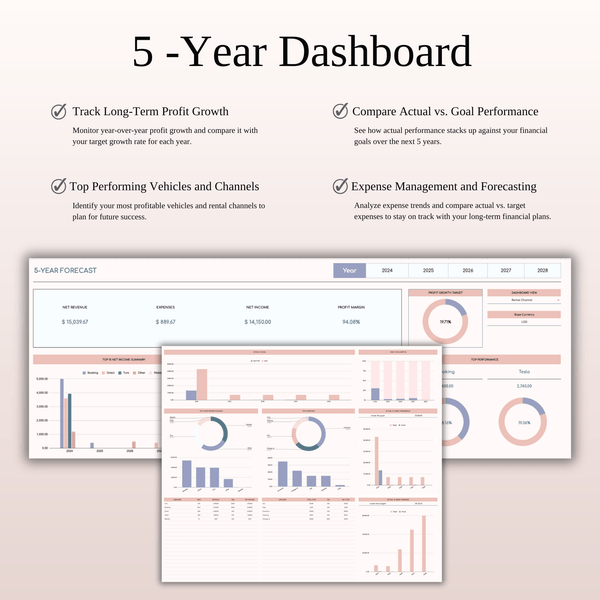 Vehicle Rental Management & Booking Tracker Spreadsheet Template Excel & Google Sheets - SpreadsheetsHub