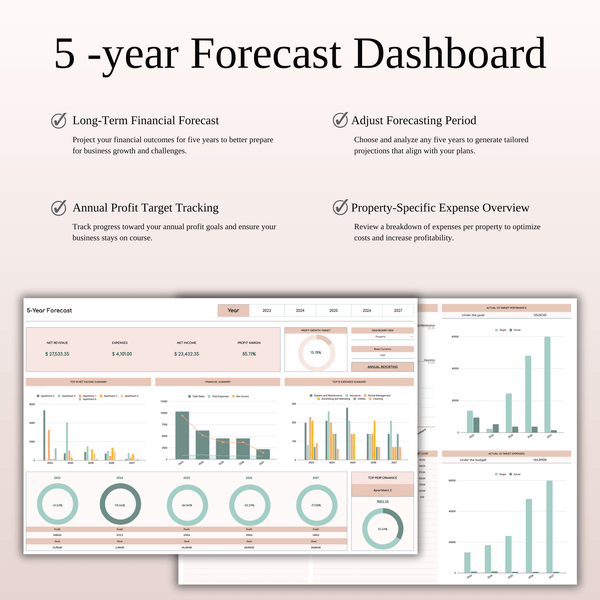 Zillow Property Tracker | Excel & Google Sheets for Hosts (Elegant Theme) - SpreadsheetsHub