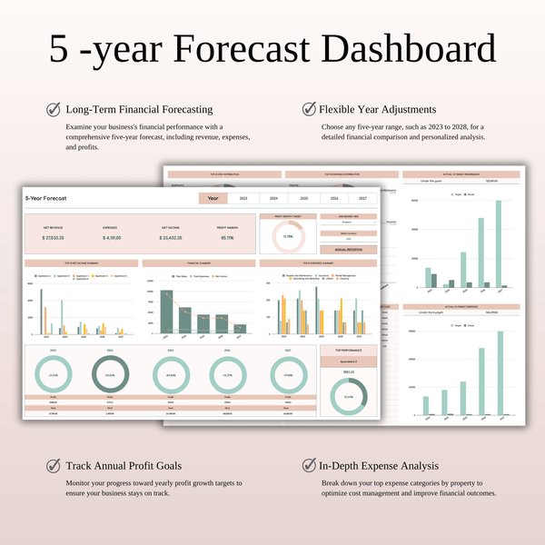 Rental Property Management Spreadsheet Template | Excel & Google Sheets (Elegant Theme) - SpreadsheetsHub