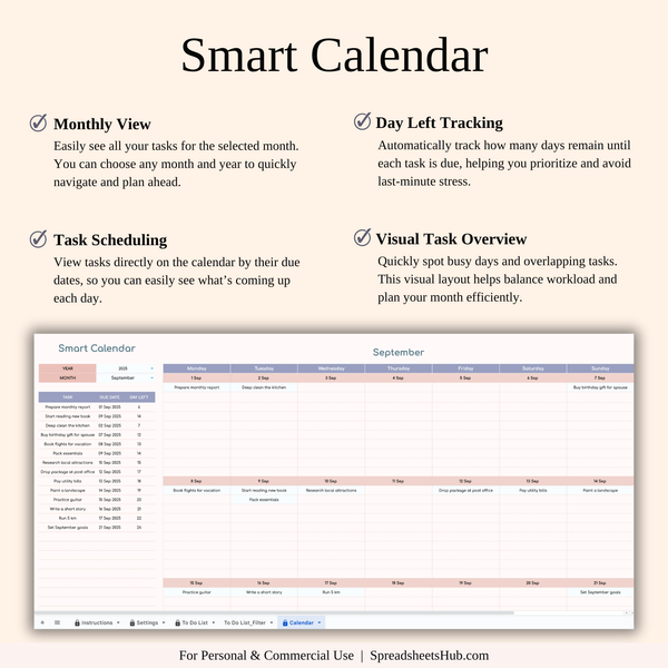 PLR - To-Do List Tracker Template - SpreadsheetsHub