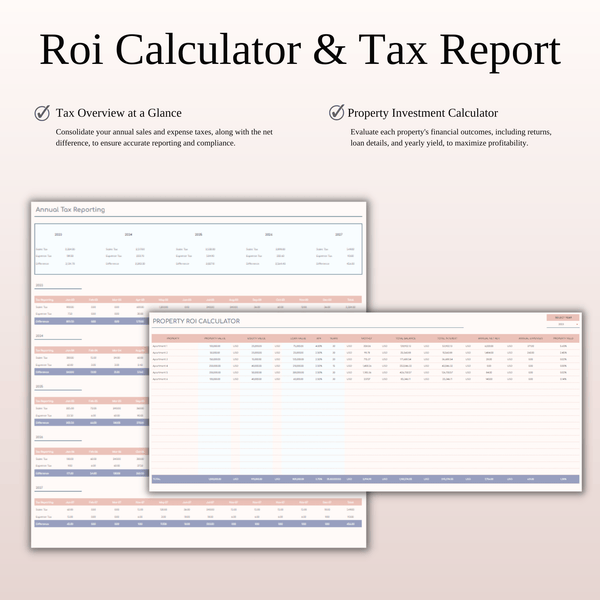 Rental Property Income & Expense Spreadsheet Template in Excel and Google Sheets - SpreadsheetsHub