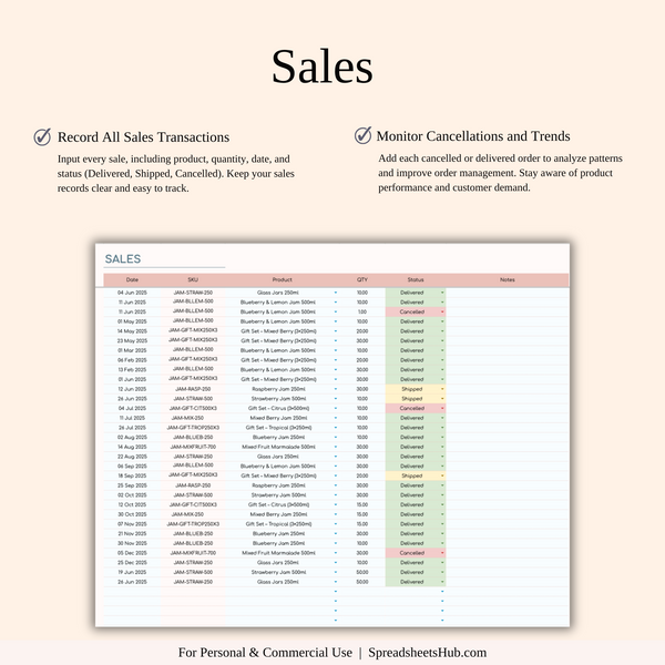 PLR - Inventory Tracker - SpreadsheetsHub