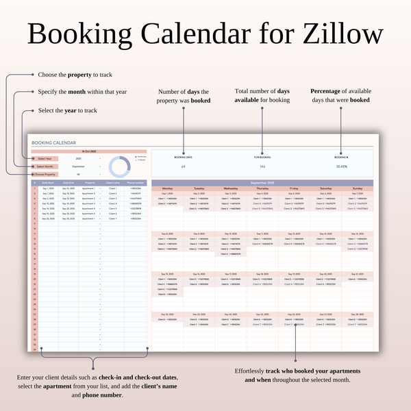 Zillow Income & Expense Spreadsheet for Hosts & Property Managers for Excel & Google Sheets - SpreadsheetsHub