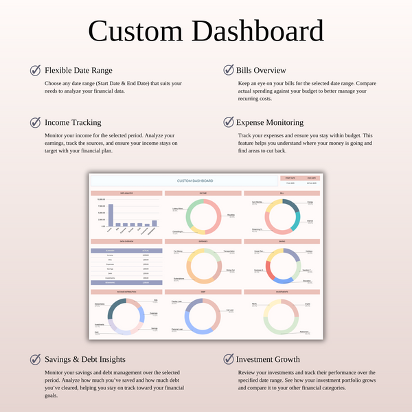 Custom Dashboard Income and Expense Tracker 