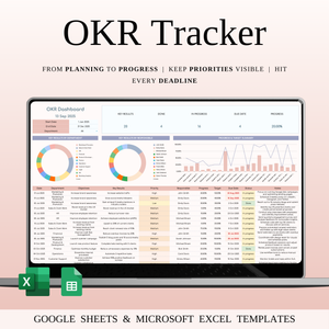OKR Tracker Spreadsheet Template for Google Sheets & Excel - SpreadsheetsHub