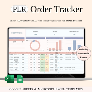 PLR - Order Tracker - SpreadsheetsHub