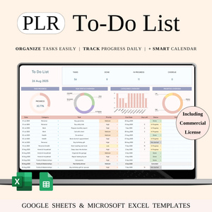 PLR - To-Do List Tracker Template - SpreadsheetsHub