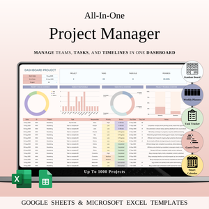 Project Management Spreadsheet Template for Google Sheets & Excel - SpreadsheetsHub