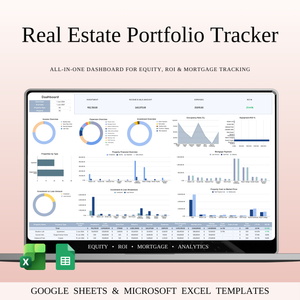 Real Estate Portfolio Tracker - SpreadsheetsHub