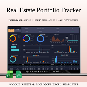 Real Estate Investment Portfolio Tracker - SpreadsheetsHub
