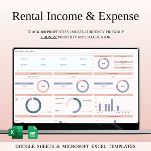 Rental Property Income & Expense Spreadsheet Template in Excel and Google Sheets - SpreadsheetsHub