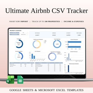 Ultimate Airbnb CSV Tracker for Excel & Google Sheets