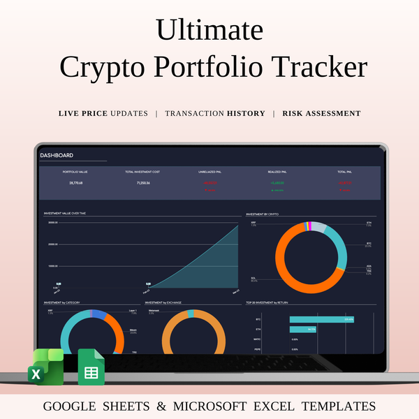 Ultimate Crypto Portfolio Tracker - SpreadsheetsHub