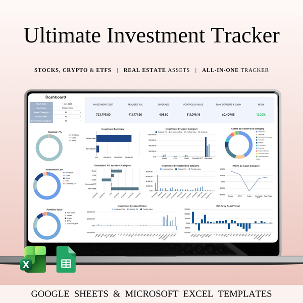 Ultimate Investment Tracker - SpreadsheetsHub