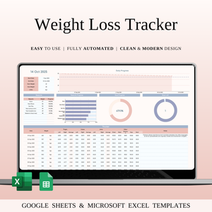Weight Loss Tracker — SpreadsheetsHub